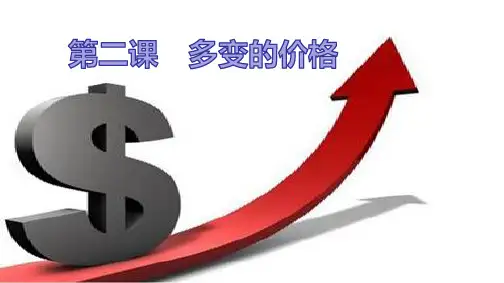 2021届高三政治 高考一轮复习第二课 多变的价格