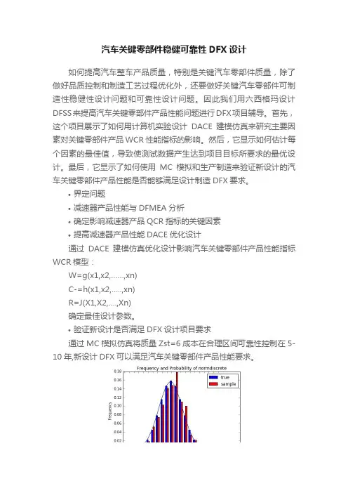 汽车关键零部件稳健可靠性DFX设计