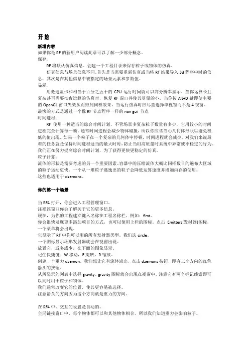 realflow开始部分