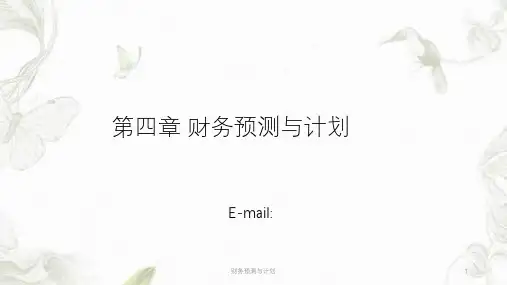 财务预测与计划ppt课件