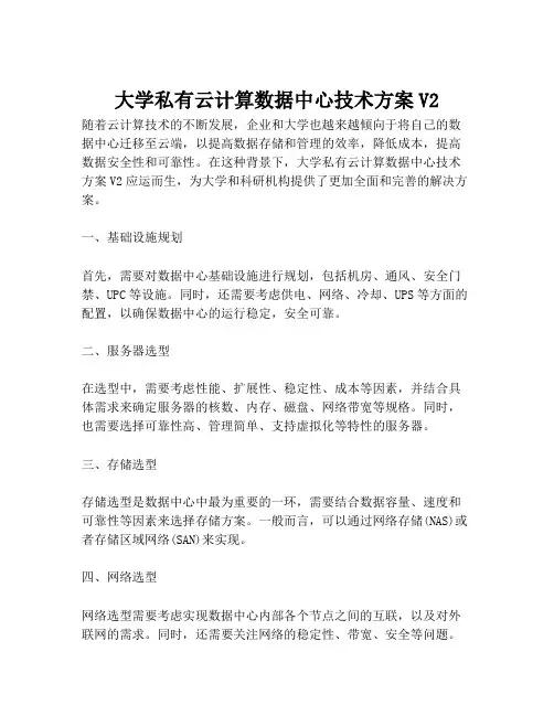 2023-大学私有云计算数据中心技术方案V2-1