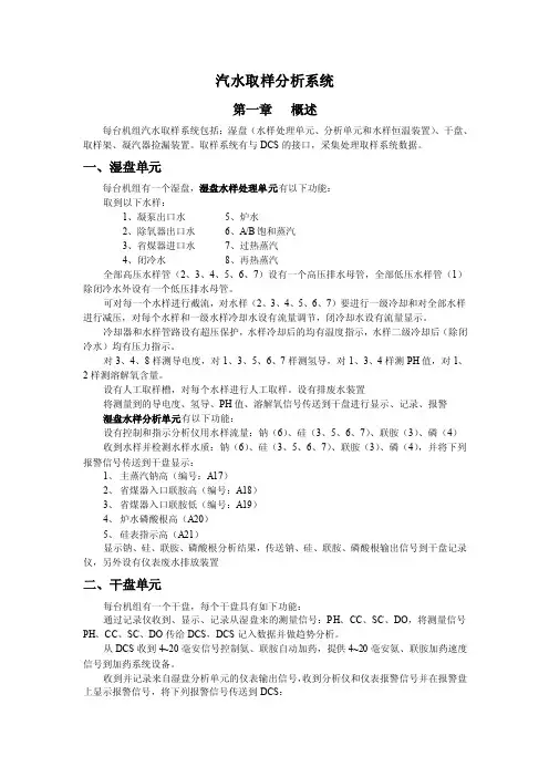 汽水取样系统