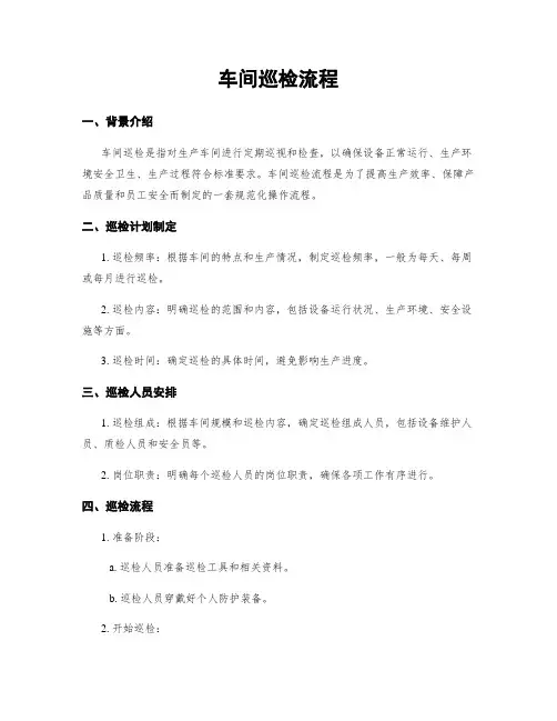 车间巡检流程