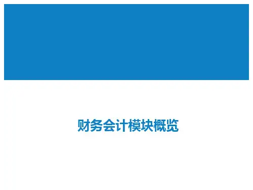 SAP_FI财务会计培训