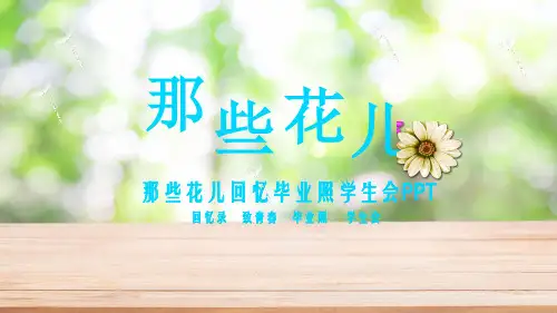 毕业30周年同学会聚会回忆青春电子相册动态PPT