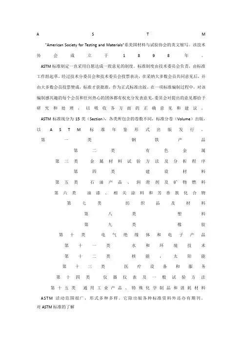 ASTM标准