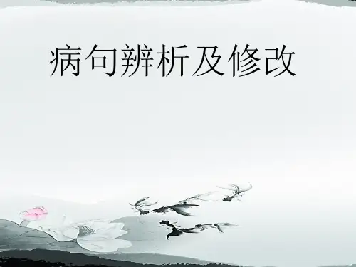 病句解析PPT课件