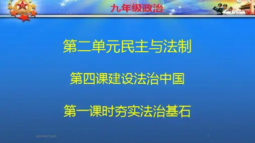 7夯实法治基石PPT课件