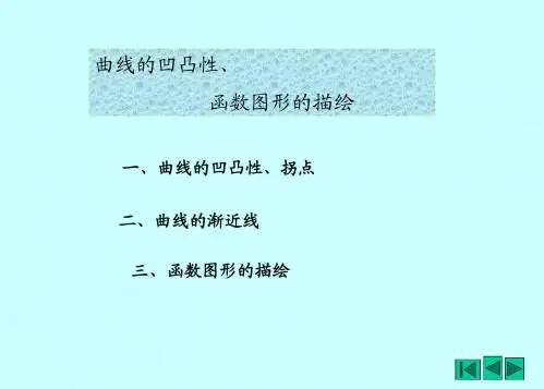 23-曲线的凹凸性、描绘函数图形