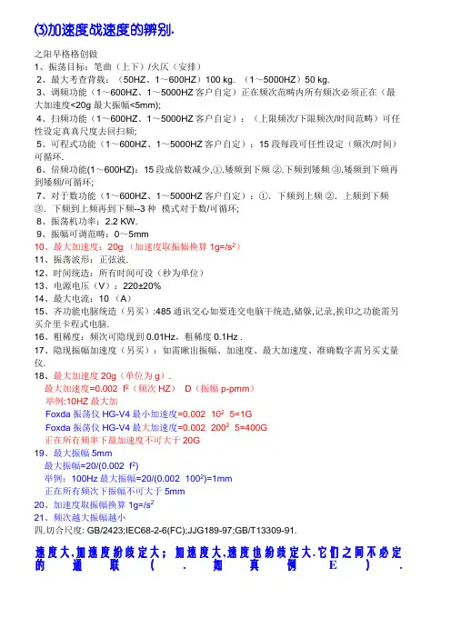 振动加速度计算公式