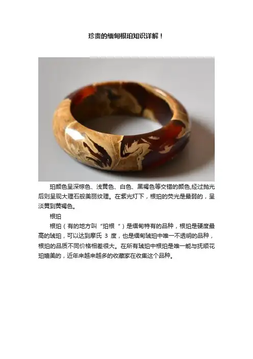 珍贵的缅甸根珀知识详解！