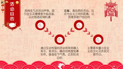 房地产物业小区节庆促销活动策划方案PPT专题演示