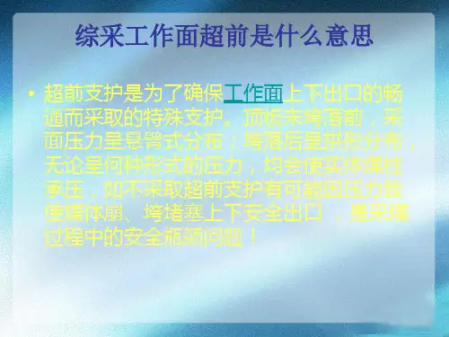 综采工作面超前支护系统