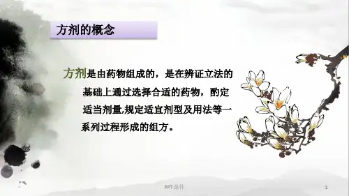 方剂的简述及应用  ppt课件
