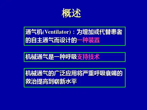 机械通气指征ppt课件