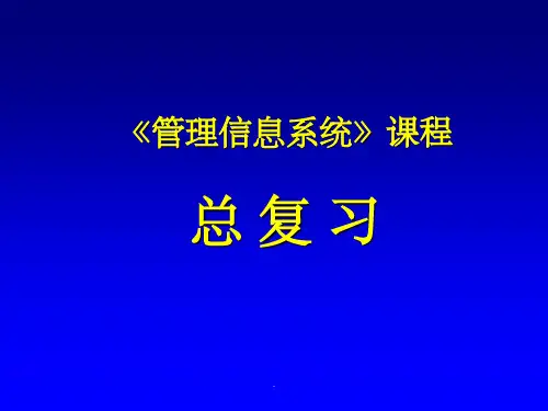 管理信息系统课程