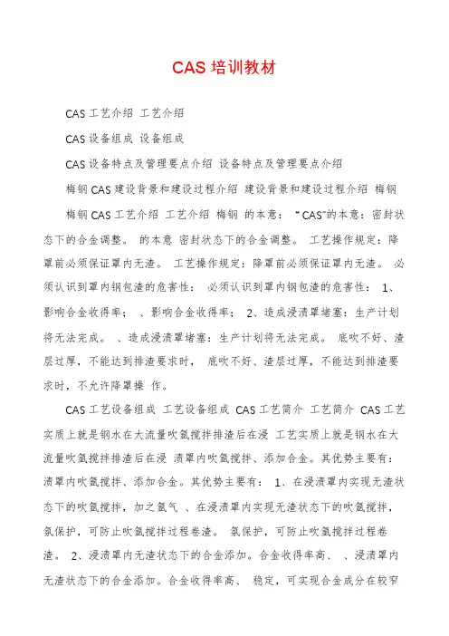 CAS培训教材