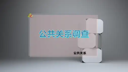 公共关系 调查