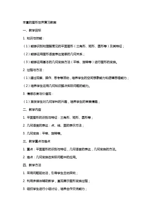 丰富的图形世界复习教案