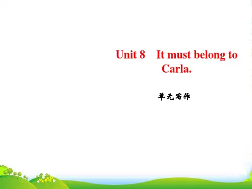 人教九年级英语上册课件：Unit 8 单元写作(共10张PPT)