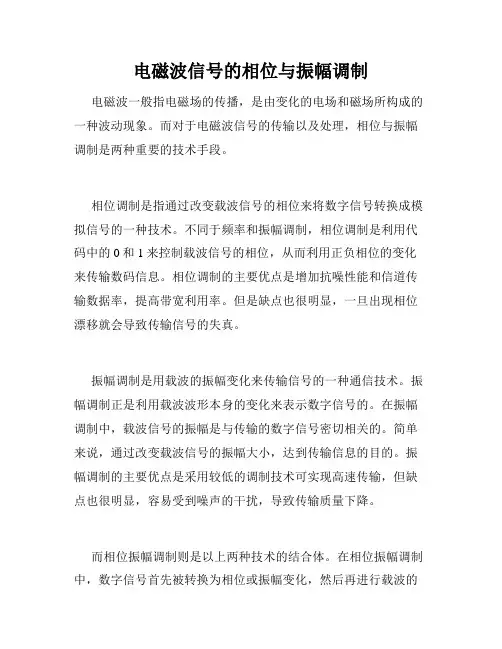 电磁波信号的相位与振幅调制