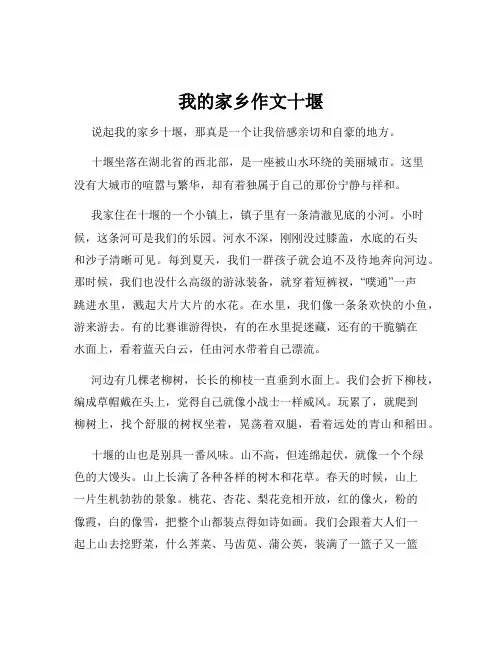 我的家乡作文十堰