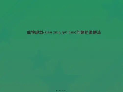线性规划问题的图解法