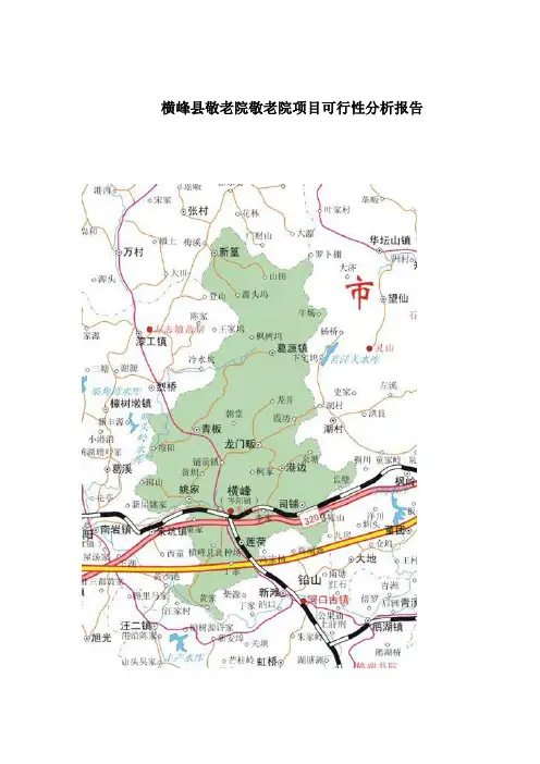 横峰县敬老院敬老院项目可行性研究报告