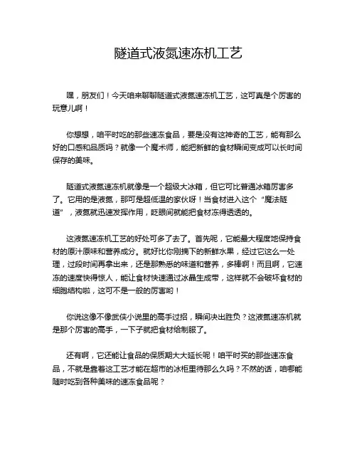 隧道式液氮速冻机工艺