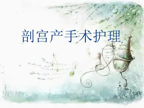 剖宫产介绍