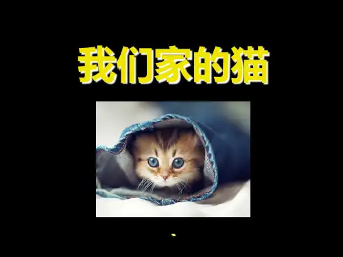 202X春冀教版语文四下《我们家的猫》ppt课件