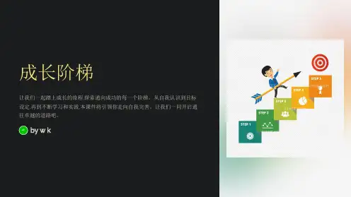 成长阶梯主题班会PPT课件