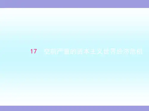 高中历史人教版必修2第17课  空前严重的资本主义世界经济危机课件