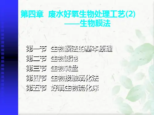 废水好氧生物处理工艺——生物膜法ppt课件