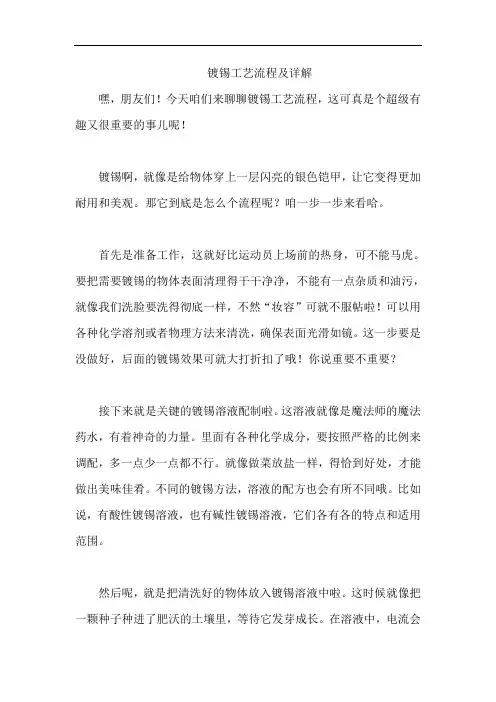 镀锡工艺流程及详解