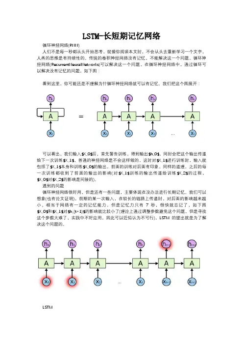 LSTM - 长短期记忆网络