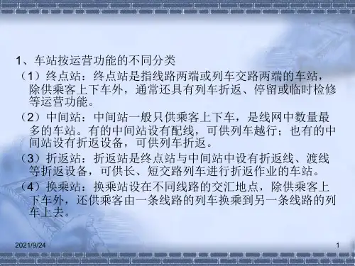 城市轨道交通行车组织第2版单元4车站行车作业组织
