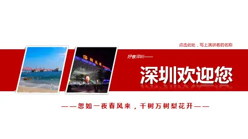 深圳PPT简介-深圳旅游PPT-深圳PPT模板