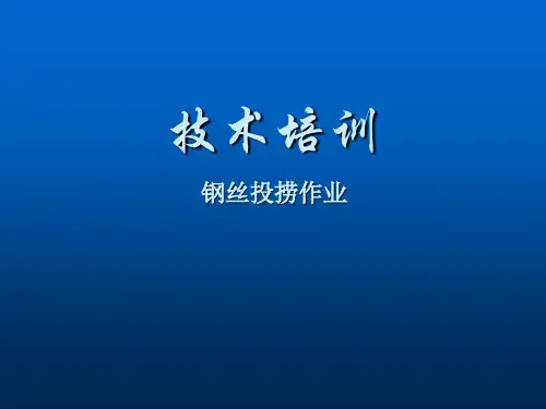 钢丝投捞作业PPT课件