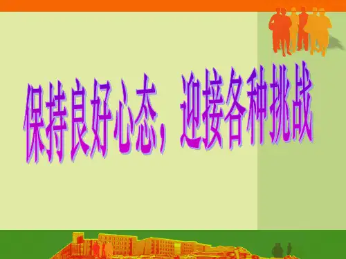 冲刺高考心态调整主题班会
