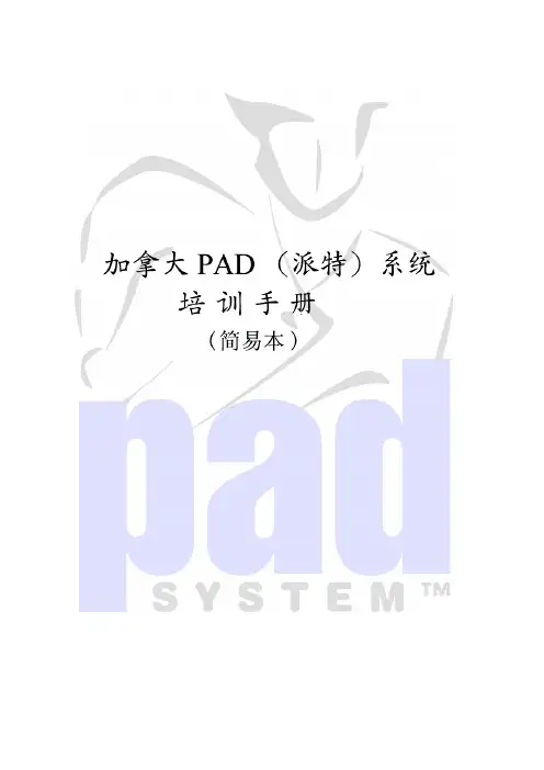 派特操作手册简易本