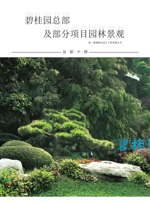 碧桂园总部及部分项目园林景观