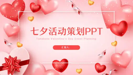 七夕节活动策划PPT模板