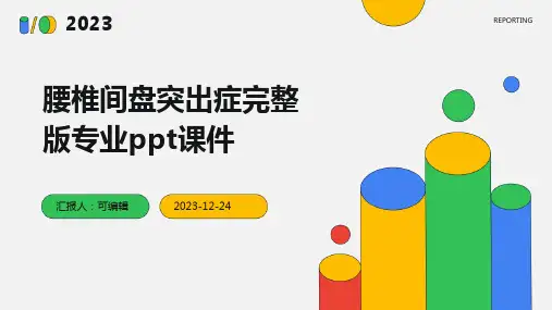 腰椎间盘突出症完整版专业ppt课件