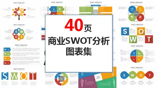 商业swot分析PPT图表集模板