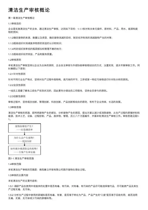 清洁生产审核概论