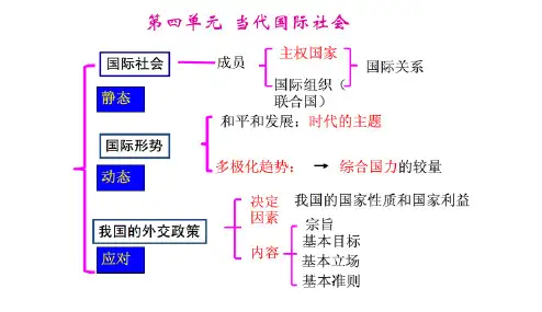 高中政治课件-第八课 走近国际社会