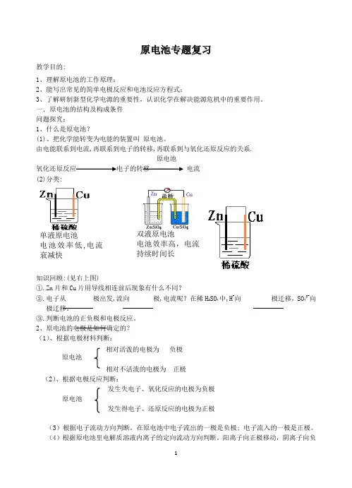 电化学中电极反应式的书写