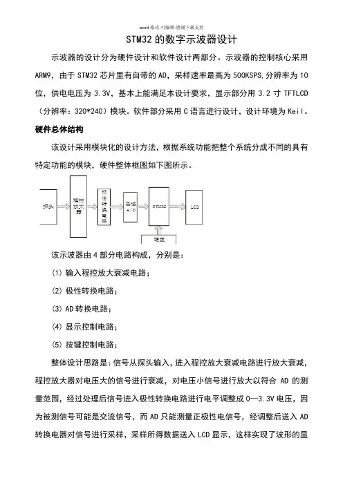 STM32的数字示波器设计