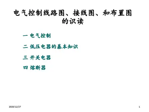 电气控制线路图接线图和布置图的识读 ppt课件